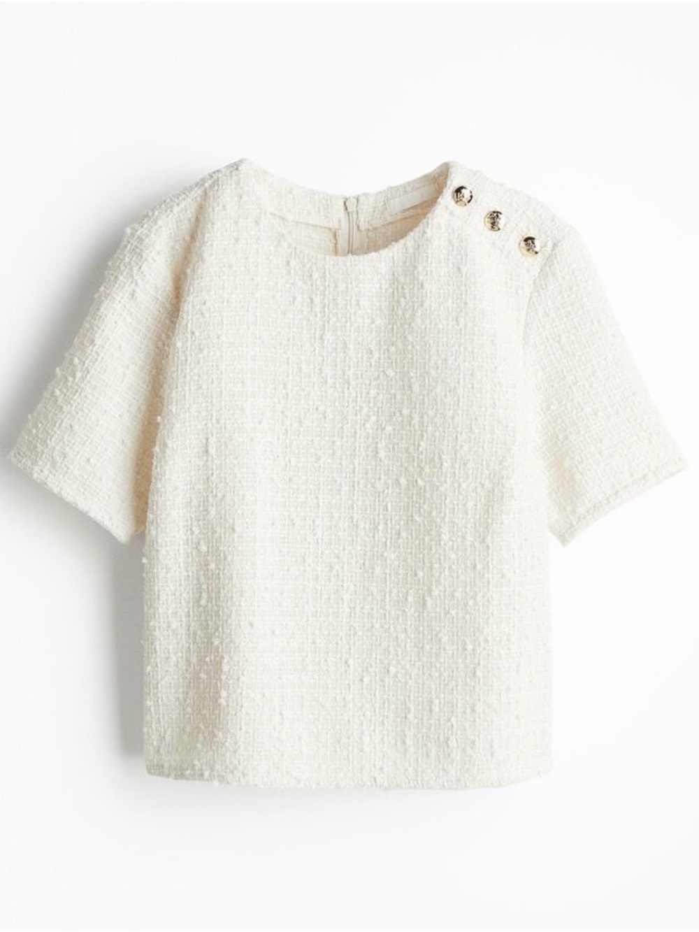 H&M Bouclé  Tweed Top